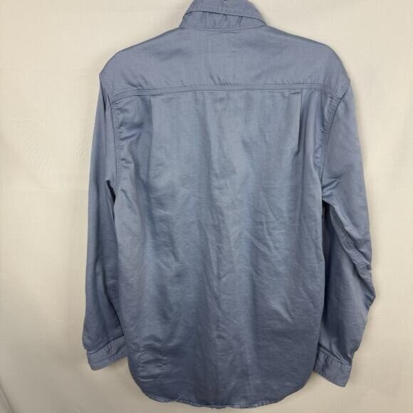 Carhartt FR Long Sleeve Button Up Flame Resistant Shirt Sz M Long Sleeve Blue - Picture 4 of 12